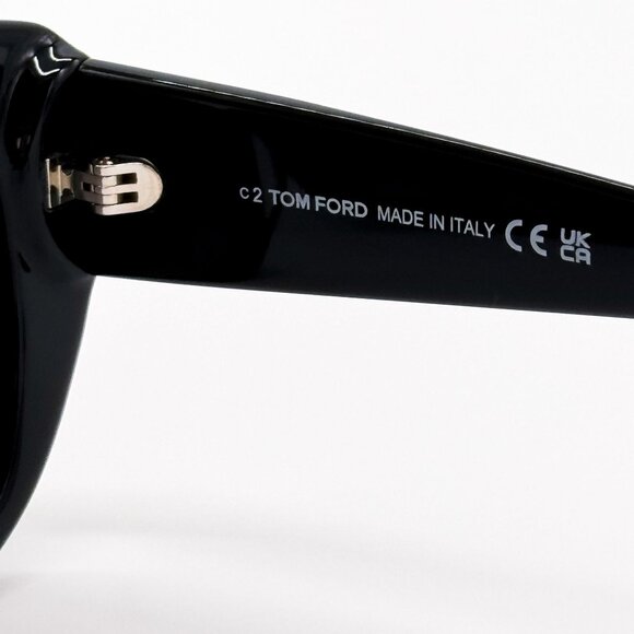 NEW TOM FORD SUNGLASSES SALTZMAN TF1192 01B WOMEN BLACK CAT EYE FT1192 01B main image 8
